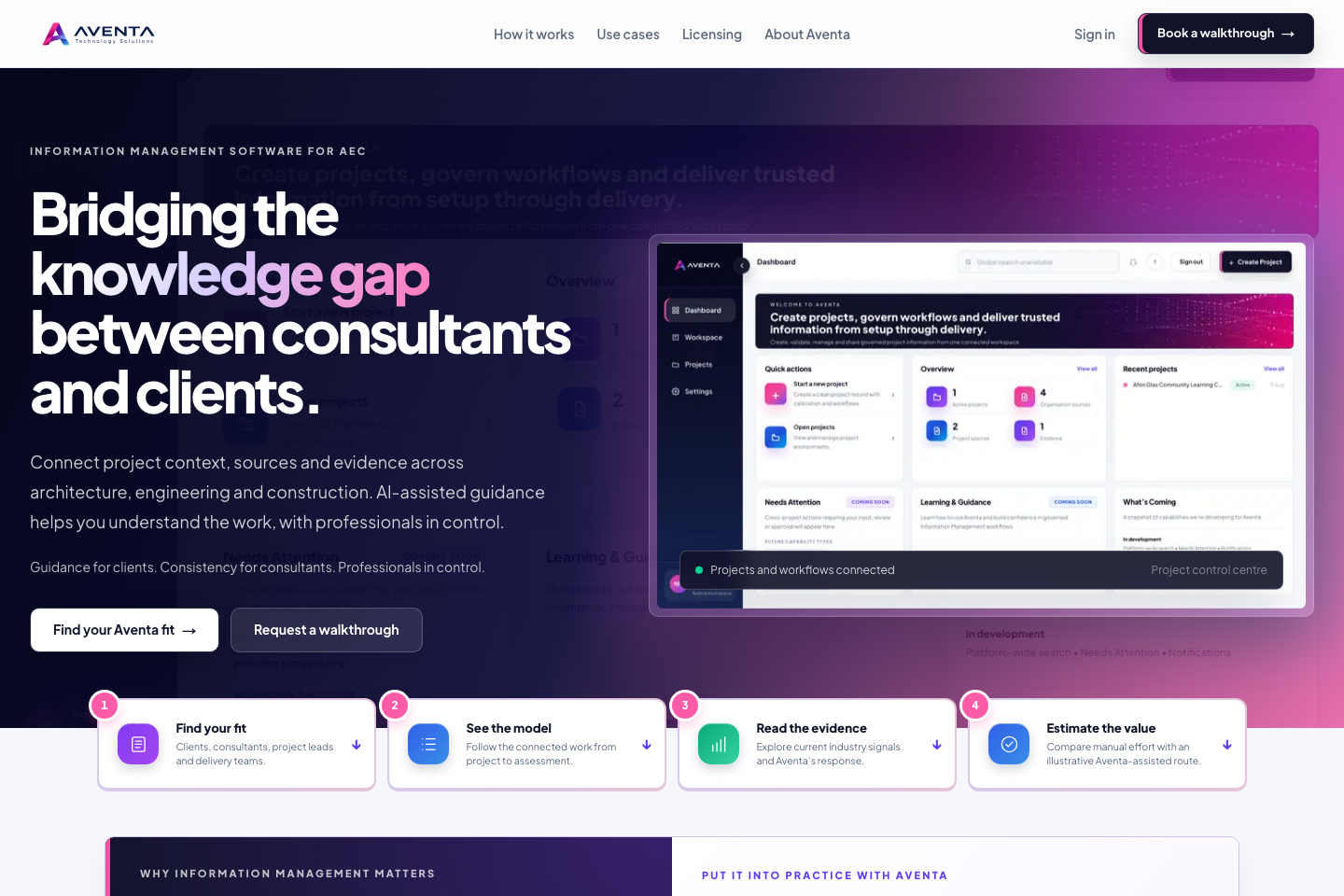 Aventa Advisory homepage