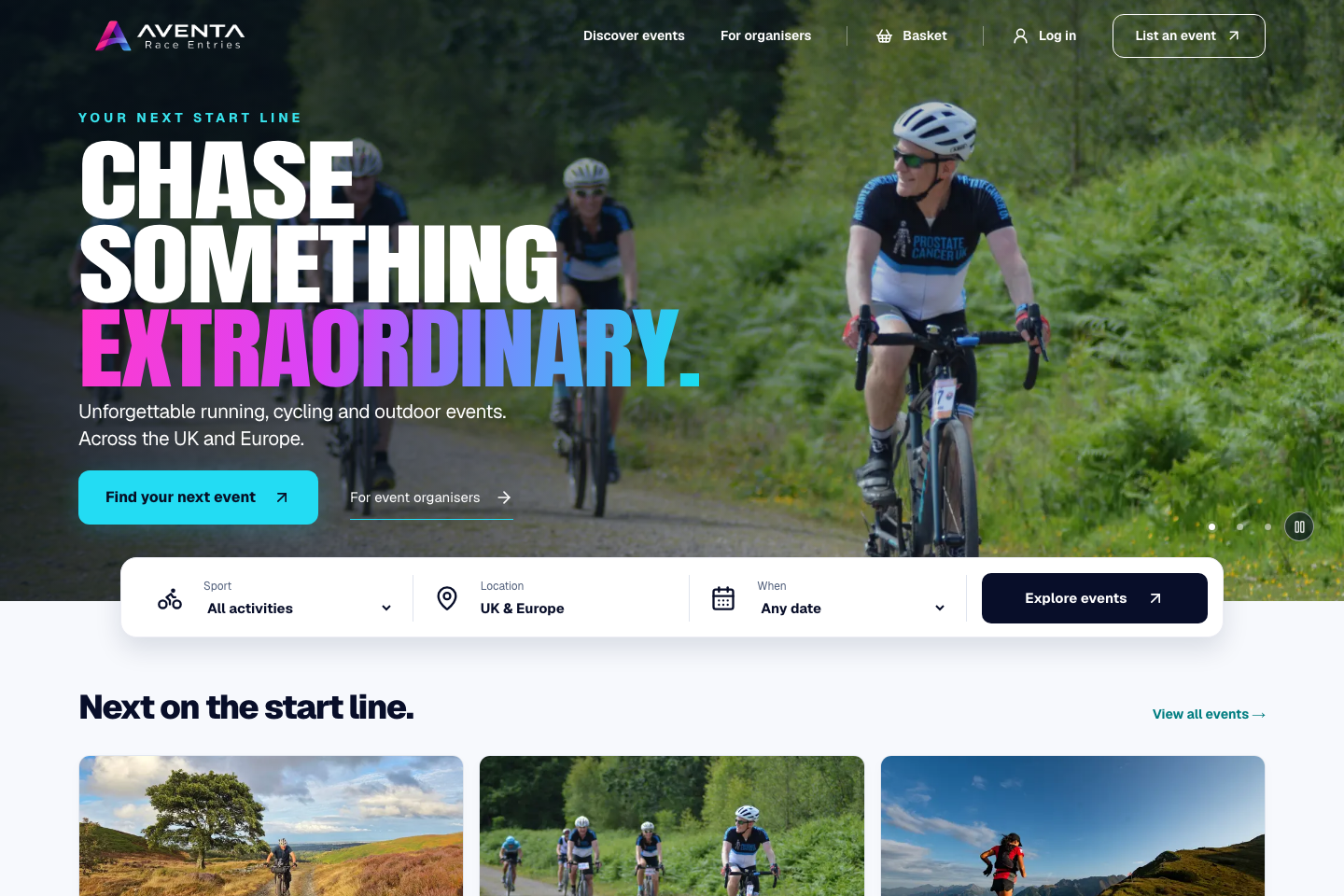 Aventa Entries homepage